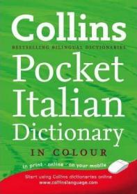 现货Collins Italian Pocket Dictionary (Italian and English Edition)[9780007253456]