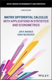现货Matrix Differential Calculus 3[9781119541202]