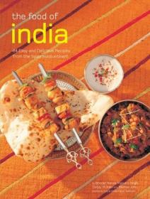 现货Food of India: [indian Cookbook, Techniques, 84 Recipes] (Original)[9780794605650]