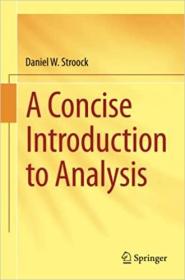 现货 A Concise Introduction to Analysis [9783319244679]