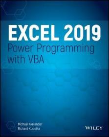 现货 Excel 2019 Power Programming with VBA[9781119514923]