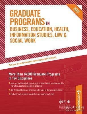 Graduate Programs in Business, Education, Health, Information Studies, Law and Social Work