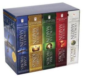 现货George R. R. Martin's a Game of Thrones 5-Book Boxed Set (Song of Ice and Fire Series): A Game of Thrones, a Clash of Kings, a Storm of Swords, a Feas[9780345540560]