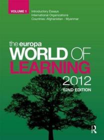 现货The Europa World of Learning 2012[9781857436211]