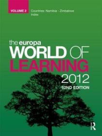 现货The Europa World of Learning 2012[9781857436228]