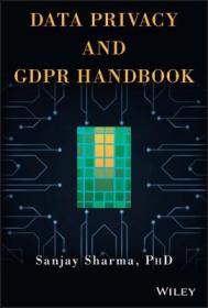 现货Data Privacy and Gdpr Handbook[9781119594246]