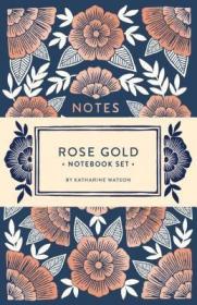 现货Rose Gold Notebook Set: Two Foil-Stamped Notebooks[9781452155456]
