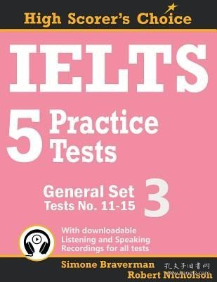 现货IELTS 5 Practice Tests, General Set 3: Tests No. 11-15[9780648000037]