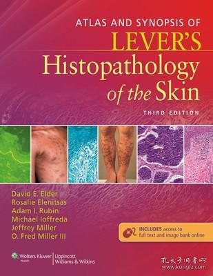 现货 Atlas and Synopsis of Lever's Histopathology of the Skin[9781451113440]