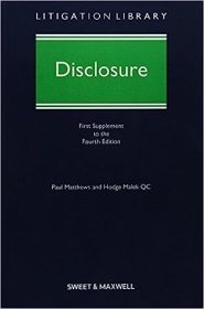 现货Matthews/Malek Disclosure Supplement 1[9780414028739]
