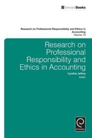 现货Research on Professional Responsibility and Ethics in Accounting (Research on Professional Responsibility and Ethics in Accoun)[9781784416669]