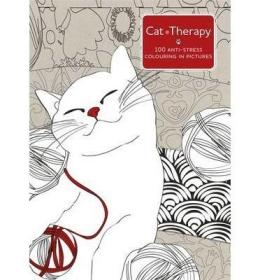 现货Cat Therapy: A mindful colouring book for adults[9781473619579]