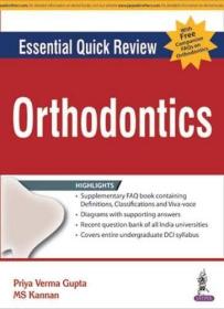 现货Essential Quick Review: Orthodontics (with FREE companion FAQs on Orthodontics)[9789386056177]