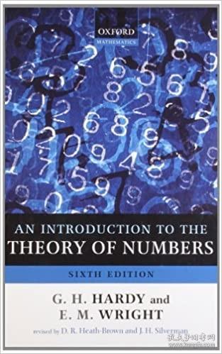 现货 An Introduction to the Theory of Numbers [9780199219865]