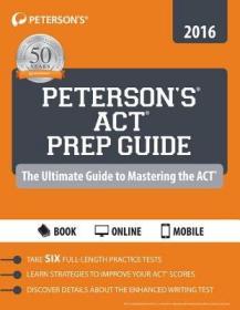 现货Peterson's ACT Prep Guide (2016)[9780768940787]