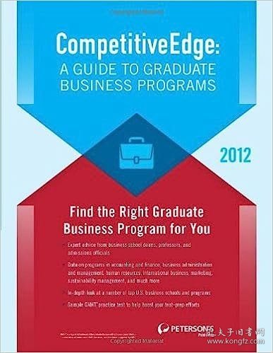 现货Competitive Edge: A Guide to Graduate Business Programs[9780768934380]