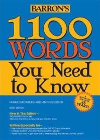 Barron's 1100 Words You Need to Know Barron的1100个你应该知道的词
