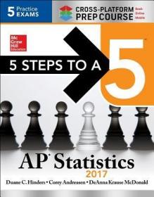 现货 5 Steps To A 5 Ap Statistics 2017 Cross-Platform Prep Course [9781259585364]