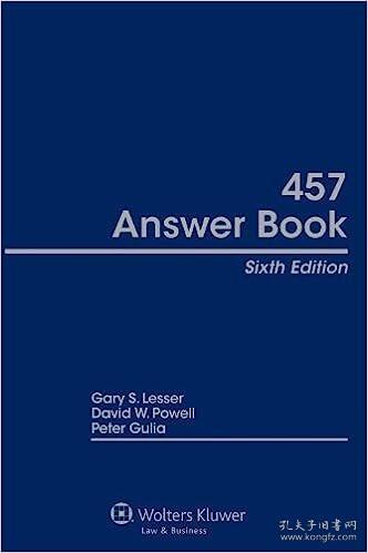 457 Answer Book, 6th Edition[457问答书(第六版)]