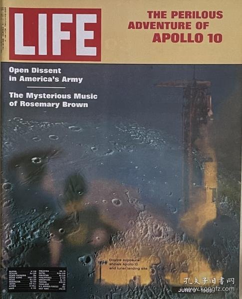 可议价 Life: The Perilous Adventure of Apollo 10  June 9・1969  Vol.46,No.11 Life: The 性能 Adventure of Apollo 10  June 9・1969  Vol.46，No.11 8000070（日本发货。可代寻代购）