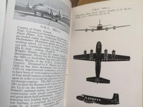 The Observer's Book of AIRCRAFT《观察家报》飞机志(1961年英文原版书，硬精装，271幅黑白飞机老照片，一页一图、飞机结构简图；前后衬页英文签名、简笔画、藏书章，品好！