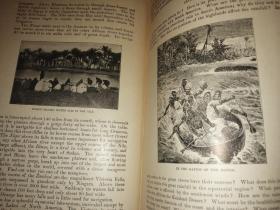 清末百年老书！ADVANCED INDUCTIVE GEOGRAPHY 高级归纳地理学(1899年英文原版书，16开布面硬精装，大量插图、五色印刷地图，品好）