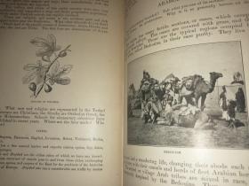 清末百年老书！ADVANCED INDUCTIVE GEOGRAPHY 高级归纳地理学(1899年英文原版书，16开布面硬精装，大量插图、五色印刷地图，品好）