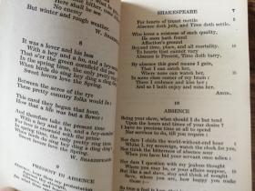 THE GOLDEN TREASURY OF THE BEST SONGS AND LYRICAL POEMS IN THE ENGLISH LANGUAGE 英诗集锦（1933年英文原版书，小32开漆布面硬精装，555页，品好））