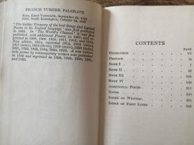 THE GOLDEN TREASURY OF THE BEST SONGS AND LYRICAL POEMS IN THE ENGLISH LANGUAGE 英诗集锦（1933年英文原版书，小32开漆布面硬精装，555页，品好））