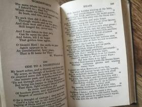 THE GOLDEN TREASURY OF THE BEST SONGS AND LYRICAL POEMS IN THE ENGLISH LANGUAGE 英诗集锦（1933年英文原版书，小32开漆布面硬精装，555页，品好））