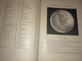 清末百年老书！ADVANCED INDUCTIVE GEOGRAPHY 高级归纳地理学(1899年英文原版书，16开布面硬精装，大量插图、五色印刷地图，品好）