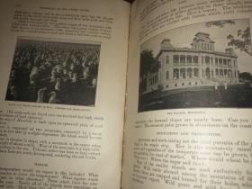 清末百年老书！ADVANCED INDUCTIVE GEOGRAPHY 高级归纳地理学(1899年英文原版书，16开布面硬精装，大量插图、五色印刷地图，品好）
