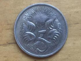 澳大利亚 5分 硬币 5Cent  1980