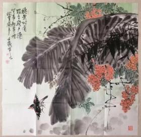 （终身保真）赵安民 国画 68x68cm作品 议价
赵安民，润篁斋主人，毕业于山东师范大学美术系，国家级美术师，聊城市文联原主席、东昌书画院院长、聊城市美术家协会主席、山东省美术家协会主席团委员、山东美协花鸟画艺术委员会副主任，山东画院院务委员，山东当代花鸟画院副院长。