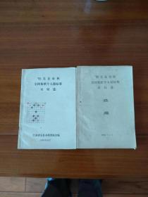 95吴县市杯全国象棋个人锦标赛对局选；续编【全套，品相好】