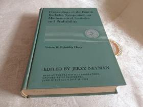 Proceedings of the Fourth Berkeley Symposium on Mathematical Statistics and Probability 1960年第四届伯克利数学统计学与概率论会议文集第二卷  概率理论（外文原版图书，以书影为准）