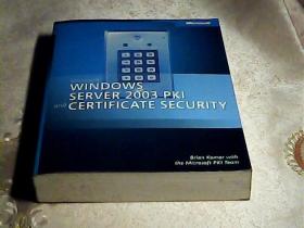 WINDOWS SERVER 2003 PKI CERTIFCATE SECURITY 附光盘