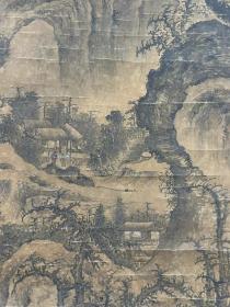 宋 米友仁 山水图立轴 绢画 画心尺寸86.5×39CM