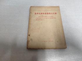 高举毛泽东思想伟大红旗