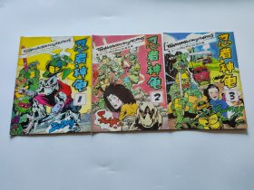 当代风靡世界的动画巨星：忍者神龟1-3（上中下全套）全三册