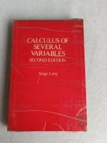 多变量微积分第二版 内带旧发票一张 CALCULUS OF SEVERAL VARIABLES SECOND EDITION