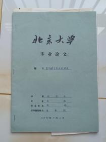 89年北京大学毕业论文