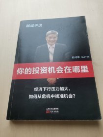 郎咸平说  你的投资机会在哪里？经济下行压力加大，如何从危机中找准机会？  --  一个经济学家的良心话  --------