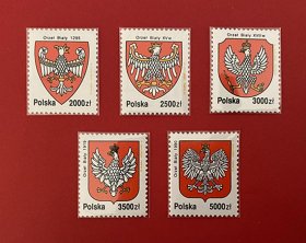 波兰1992 波兰国徽的演变历史 5全