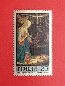 意大利1970 菲利波.利比画作©礼拜圣婴 1全