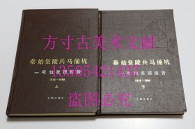 秦始皇陵兵马俑坑一号坑发掘报告 1974-1984 上下 文物出版社1988年1印硬精装 库存近全新未使用 实物顺丰秒发 可开发票