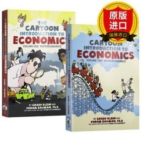 英文原版 看漫畫學經濟學2冊 The Cartoon Introduction to Economics Grady Klein;Yoram