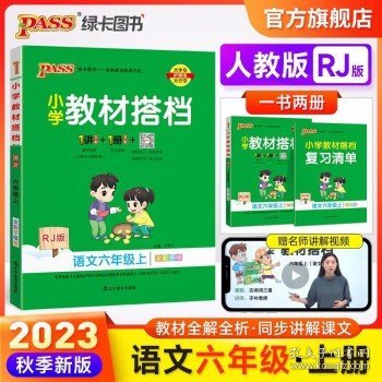 小学教材搭档：语文（六年级下RJ版统编新教材全彩手绘）