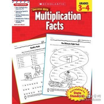 Scholastic Success with Multiplication Facts, Grades 3-4