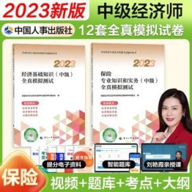 中级经济师2023  保险2本套